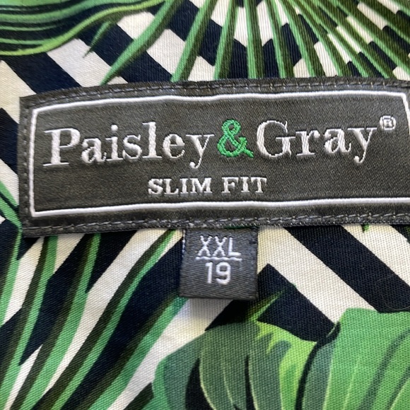 Paisley & Gray Leaf π΄ π Printed Button Down Dress Shirt - Picture 12 of 12